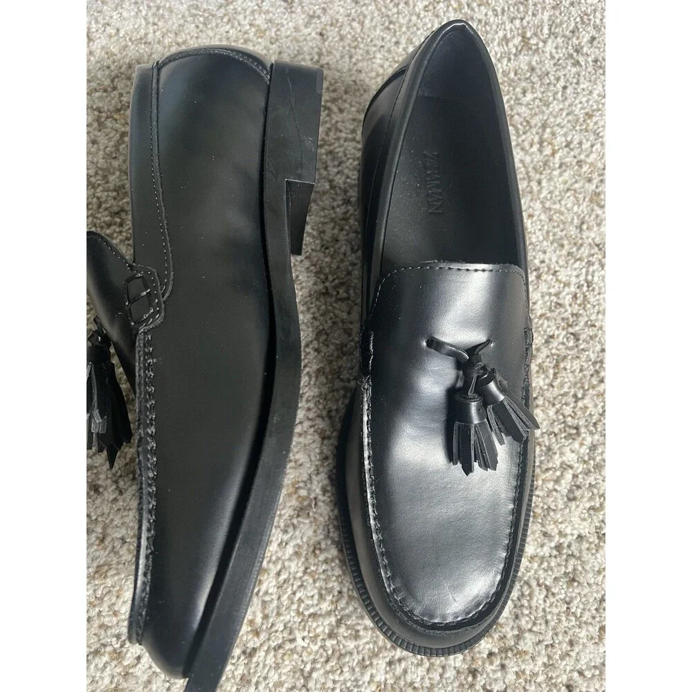 Zara Men's Regnum Comfort Tassel Loafers Black Size EU 41 NWOB